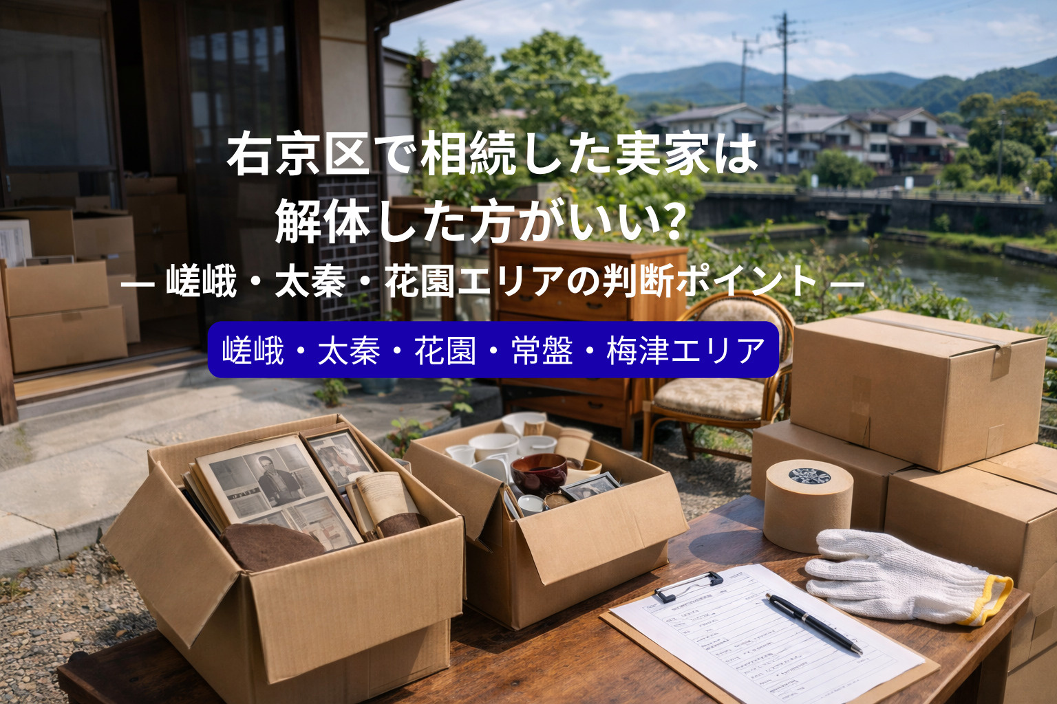右京区で相続した実家は解体した方がいい？  ― 嵯峨・太秦・花園エリアの判断ポイント ―の画像