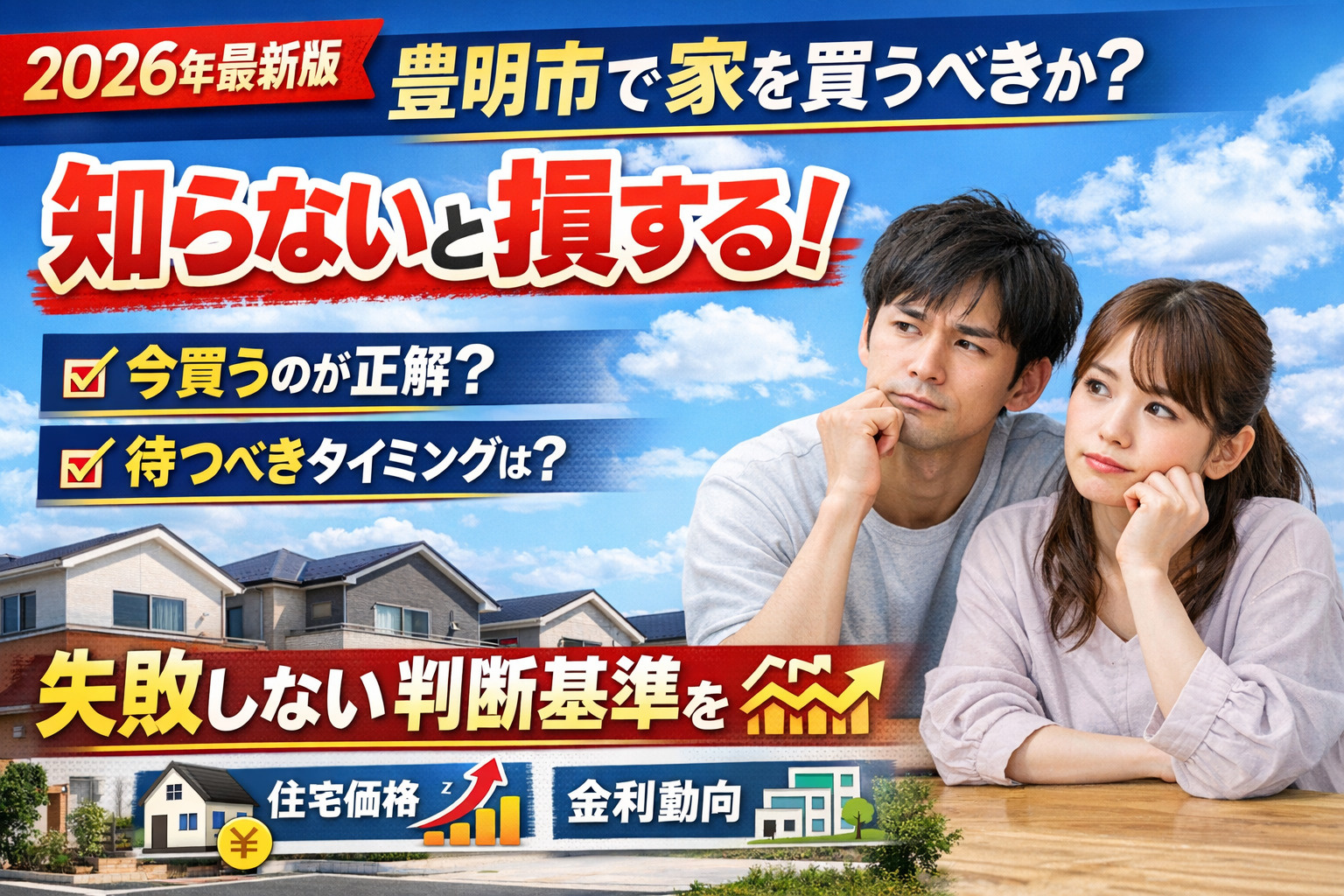 【2026年版】豊明市で家を買うなら今？知らないと損する購入タイミングと判断基準の画像