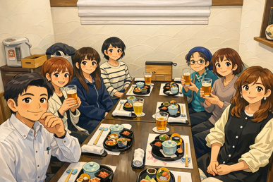 会社のお食事会でした‼の画像