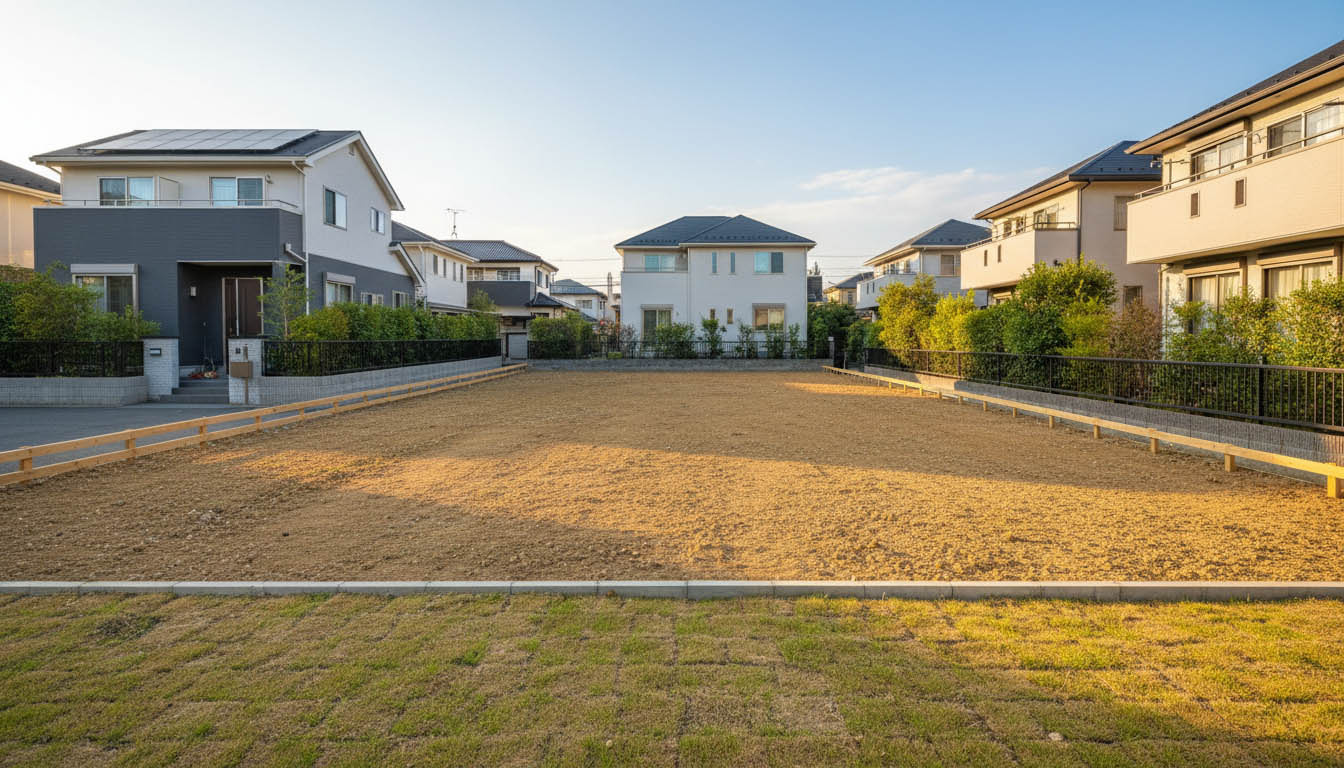 築古アパートを解体し、美しい更地として実需向けに売却する出口戦略のイメージ