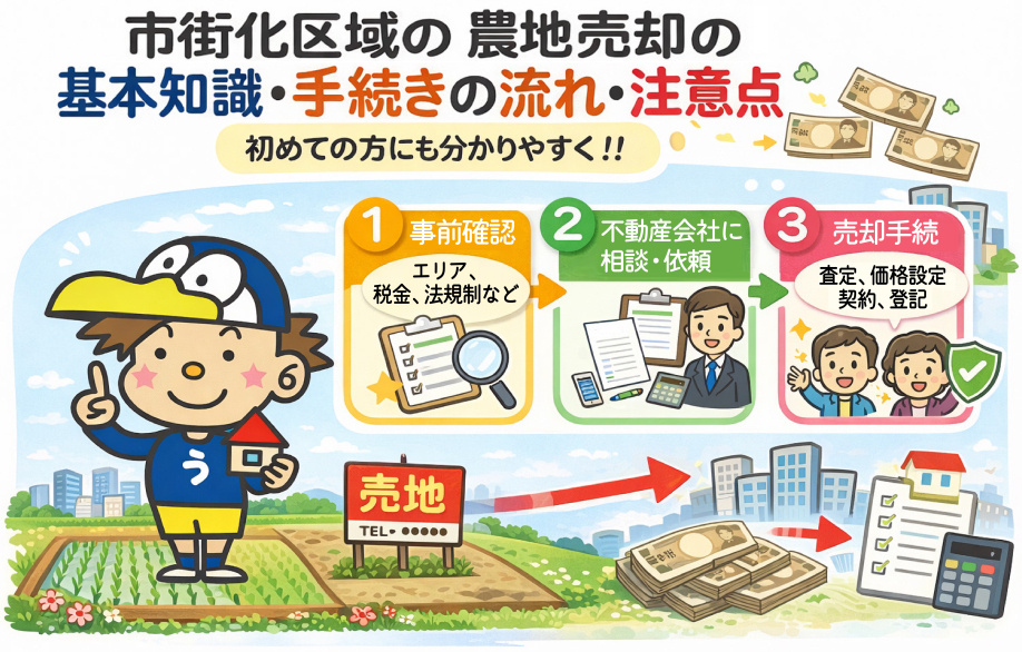 市街化区域の農地売却は可能か？注意点と流れを解説の画像