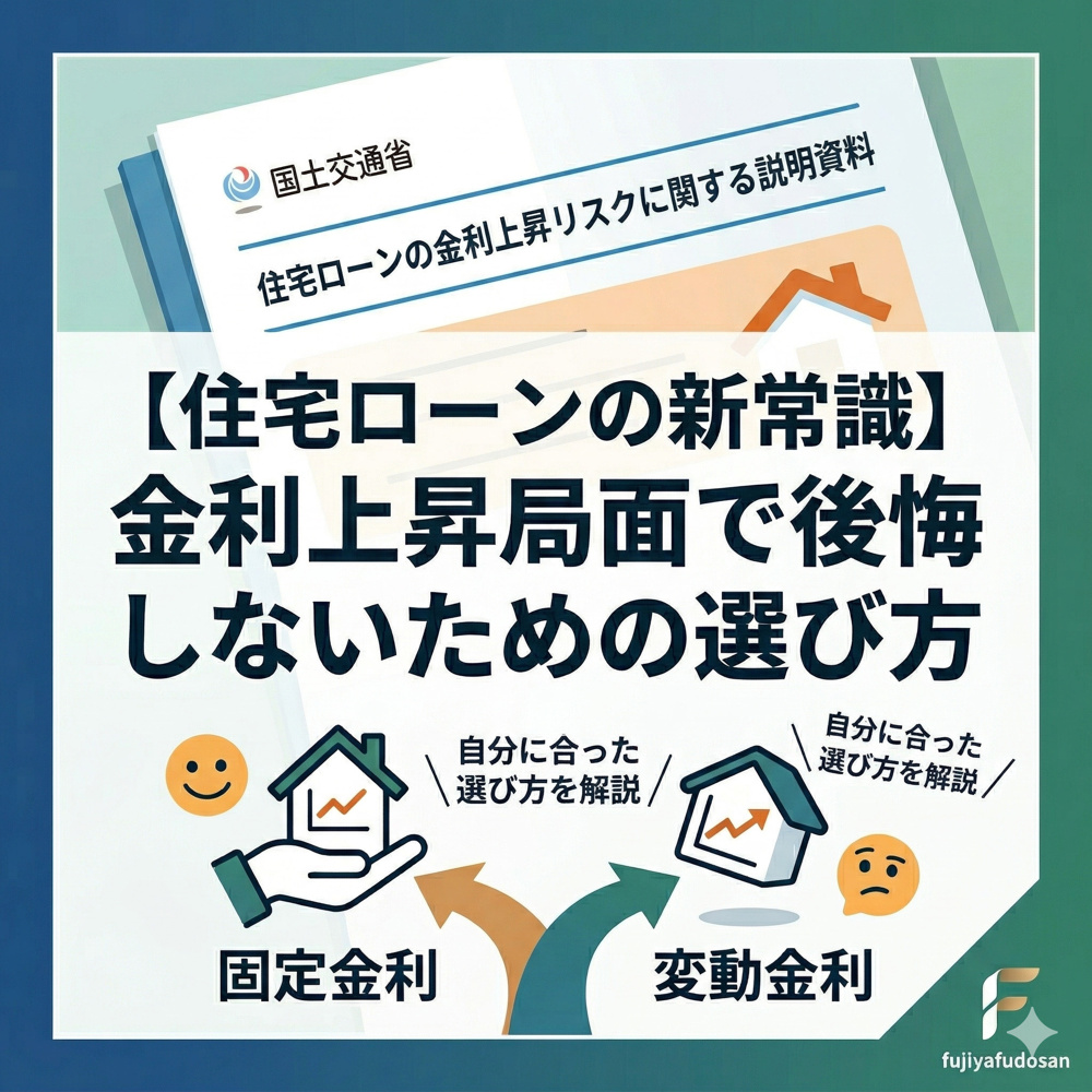 【住宅ローンの新常識】金利上昇局面で後悔しないための選び方の画像