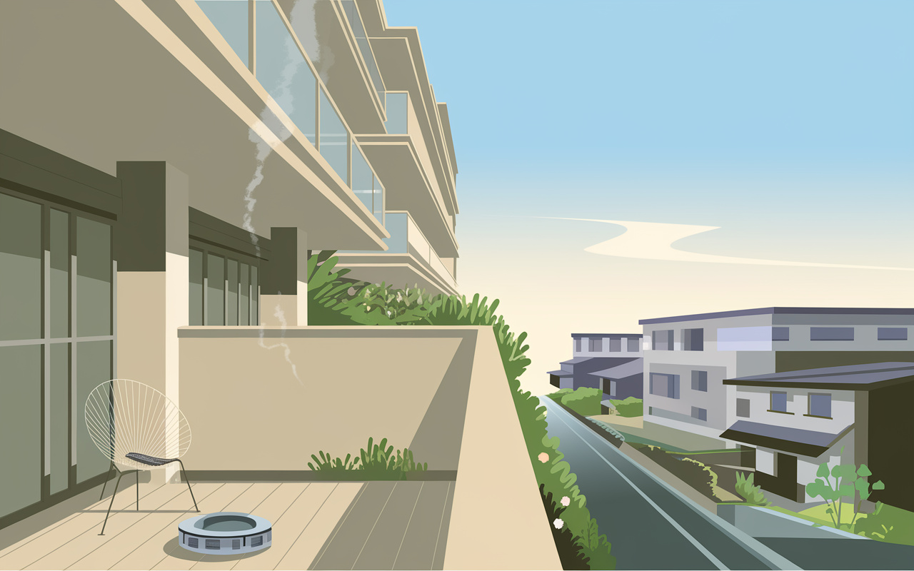 マンションで喫煙する人必見 ベランダのマナーと注意点を解説  喫煙トラブルを防ぐマンション暮らしのコツの画像