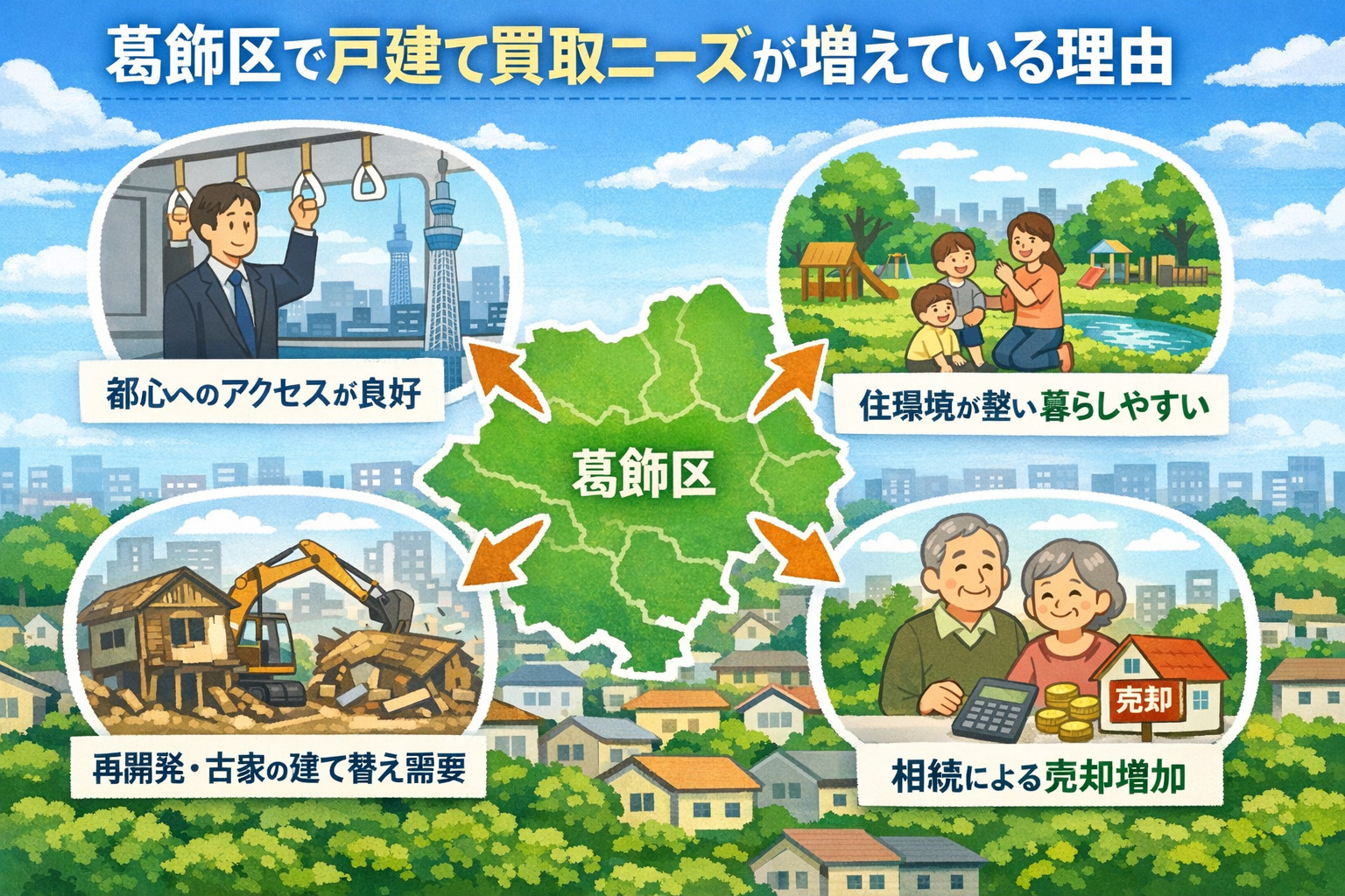 葛飾区で戸建て買取ニーズが増えている理由