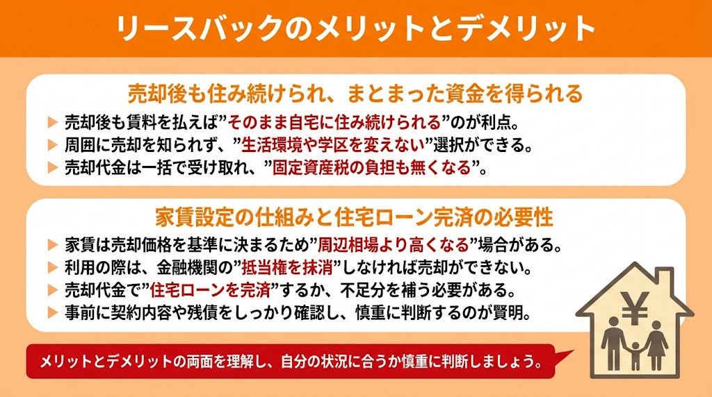 リースバックのメリットとデメリット