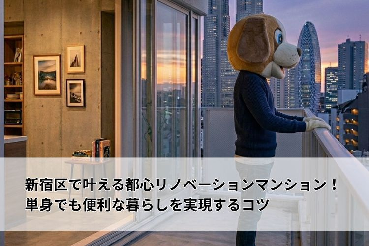 新宿区で叶える都心リノベーションマンション！単身でも便利な暮らしを実現するコツの画像