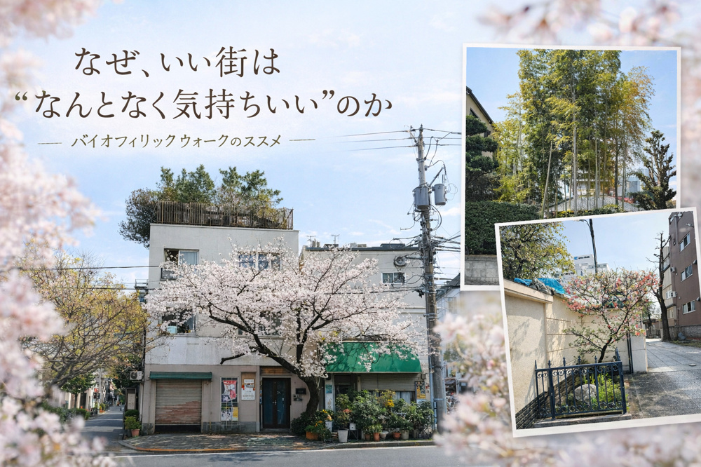 いい街は“なんとなく気持ちいい”｜バイオフィリックウォークのススメの画像