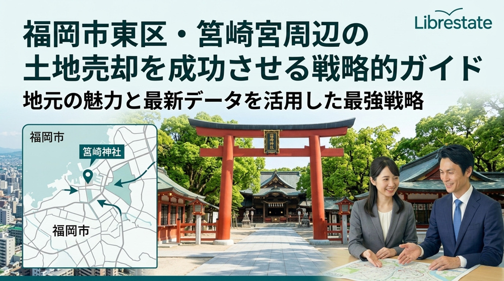 福岡市東区・筥崎宮エリアの土地売却を成功させる全知識：相場動向から税金対策までの画像