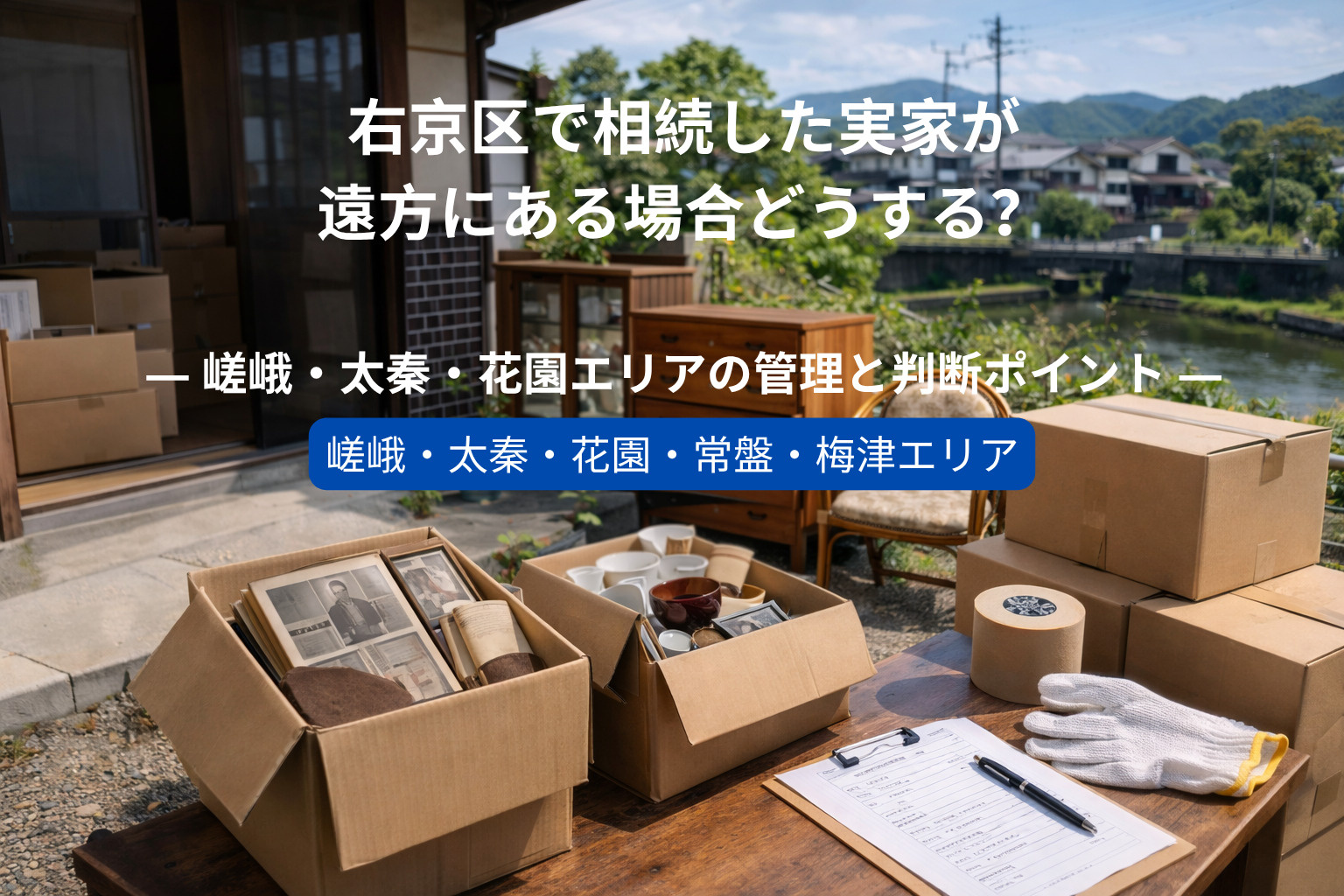 右京区で相続した実家が遠方にある場合どうする？  ― 嵯峨・太秦・花園エリアの管理と判断ポイント ―の画像