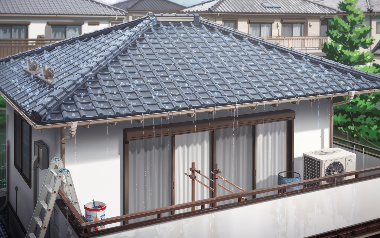 東住吉区の台風被害を防ぐには  屋根の防水補修で雨漏りリスクを下げる方法の画像