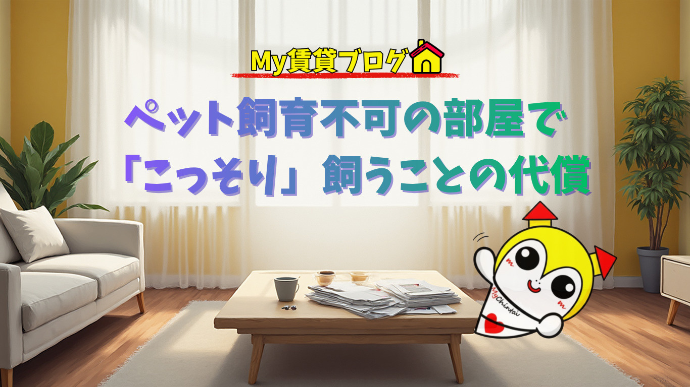 ペット飼育不可の部屋で「こっそり」飼うことの代償～名古屋My賃貸～の画像