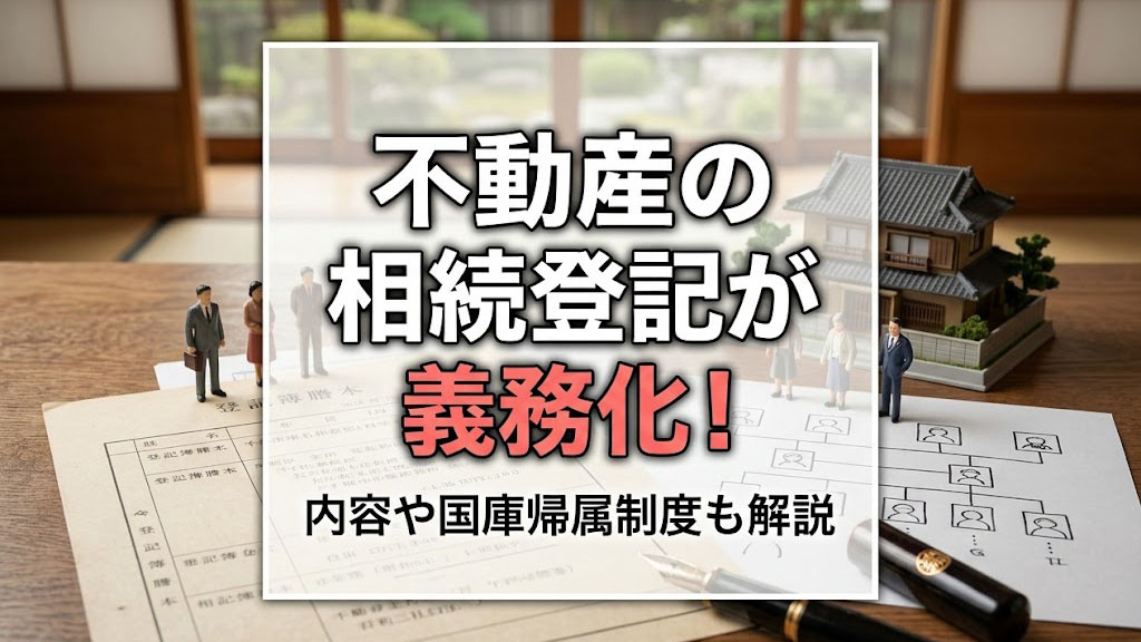 不動産の相続登記が義務化！内容や国庫帰属制度も解説の画像