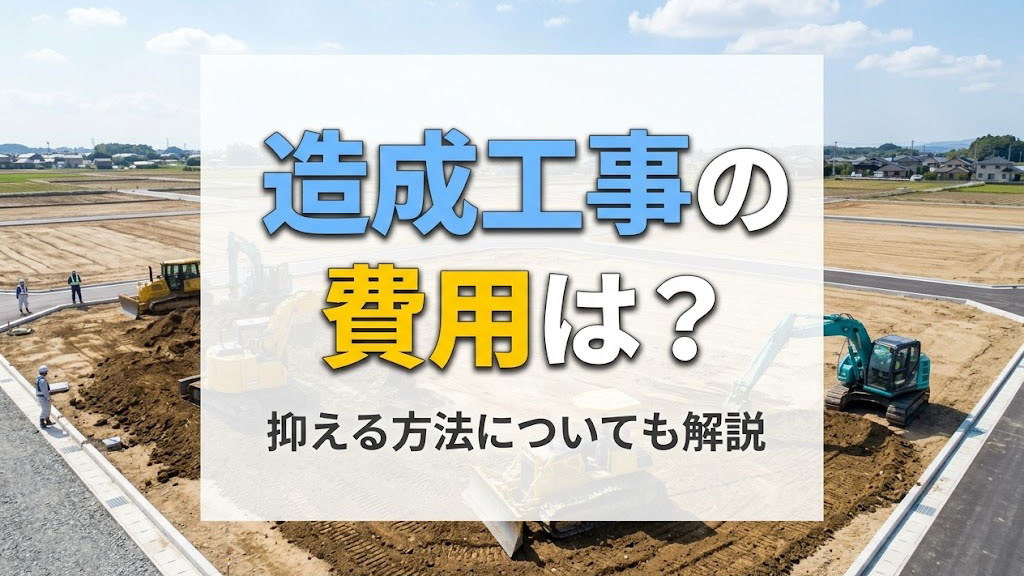 造成工事の費用は？抑える方法についても解説