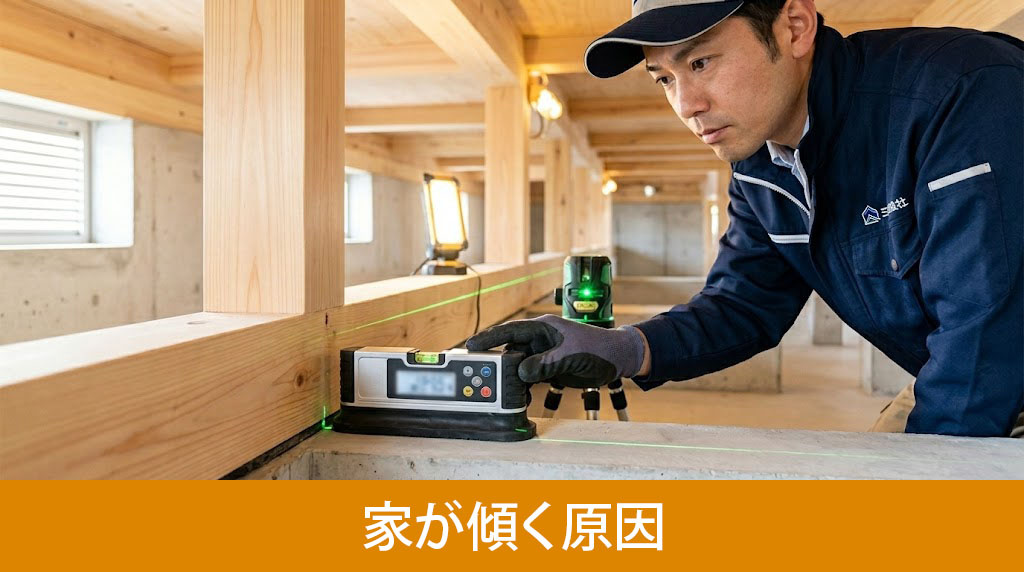 家が傾く原因は？