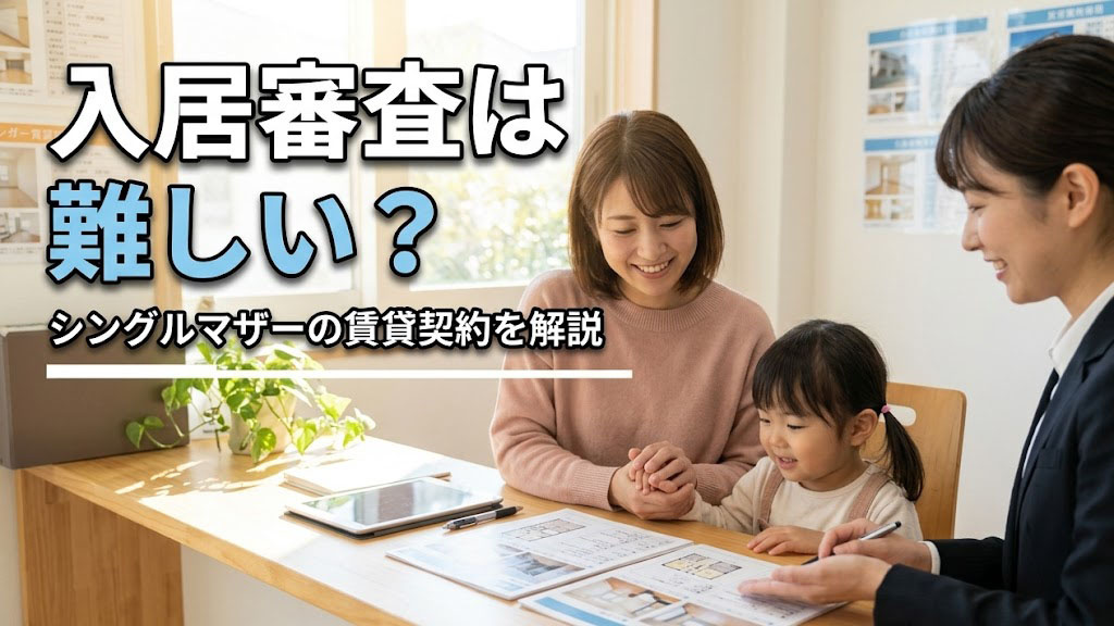 入居審査は難しい？シングルマザーの賃貸契約を解説