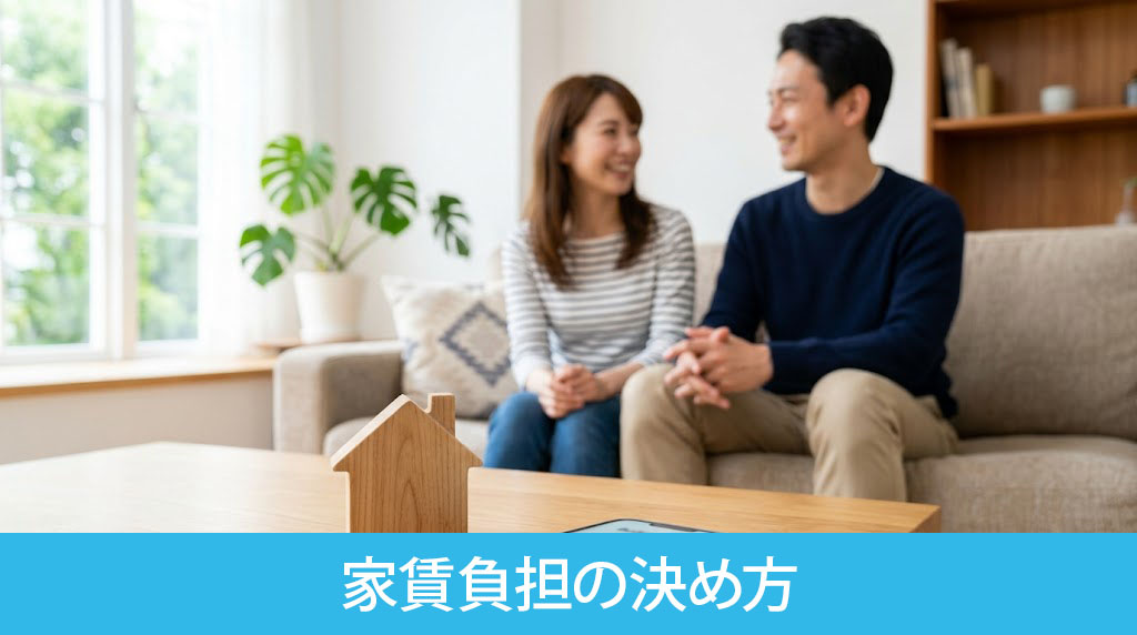 同棲する際の家賃負担の決め方は？