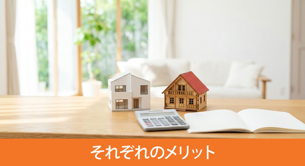新築・中古一戸建てのそれぞれのメリット