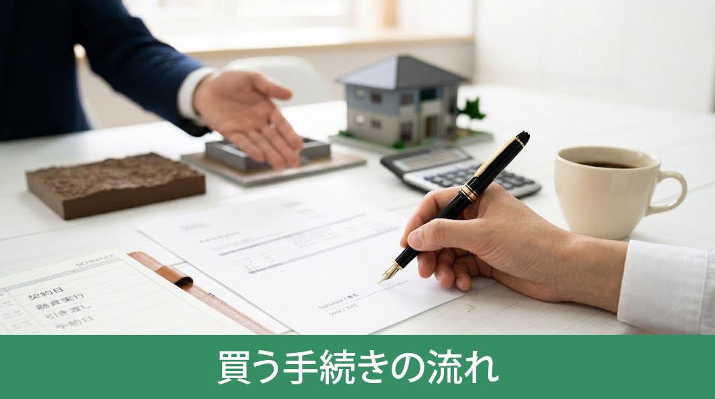 住宅ローンで土地を買う手続きの流れ