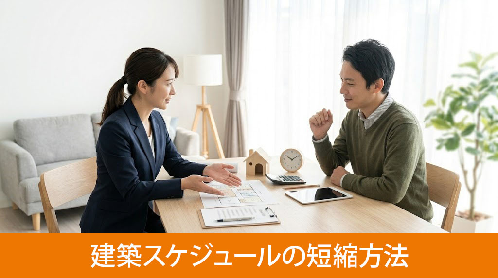 注文住宅の建築スケジュールの短縮方法