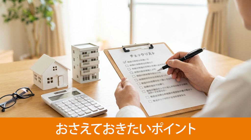 購入決断前におさえておきたいポイント