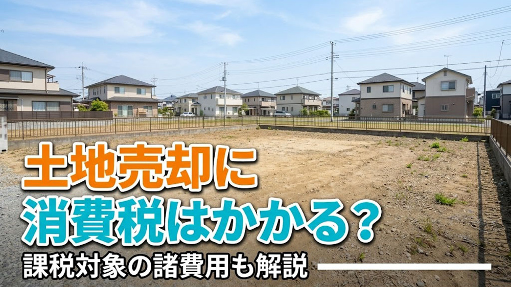 土地売却に消費税はかかる？課税対象の諸費用も解説の画像
