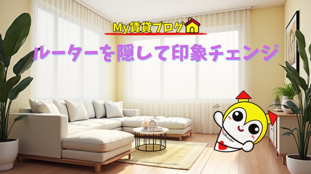 ルーターを隠して印象チェンジ～名古屋 My賃貸～の画像