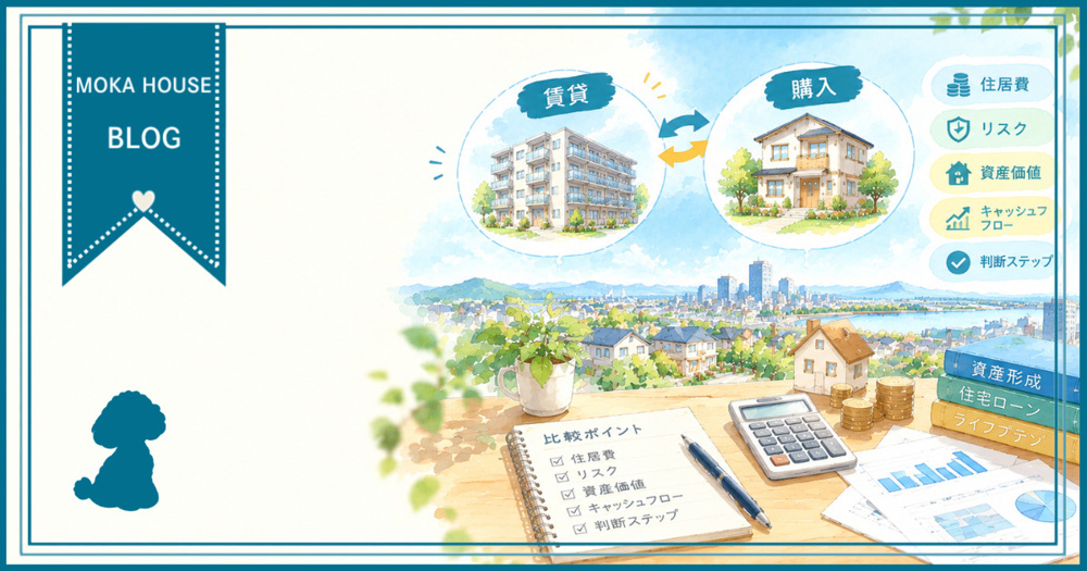 住宅は賃貸か購入かどちらが資産形成に有利か？観点を整理して自分に合う選択を考えるの画像