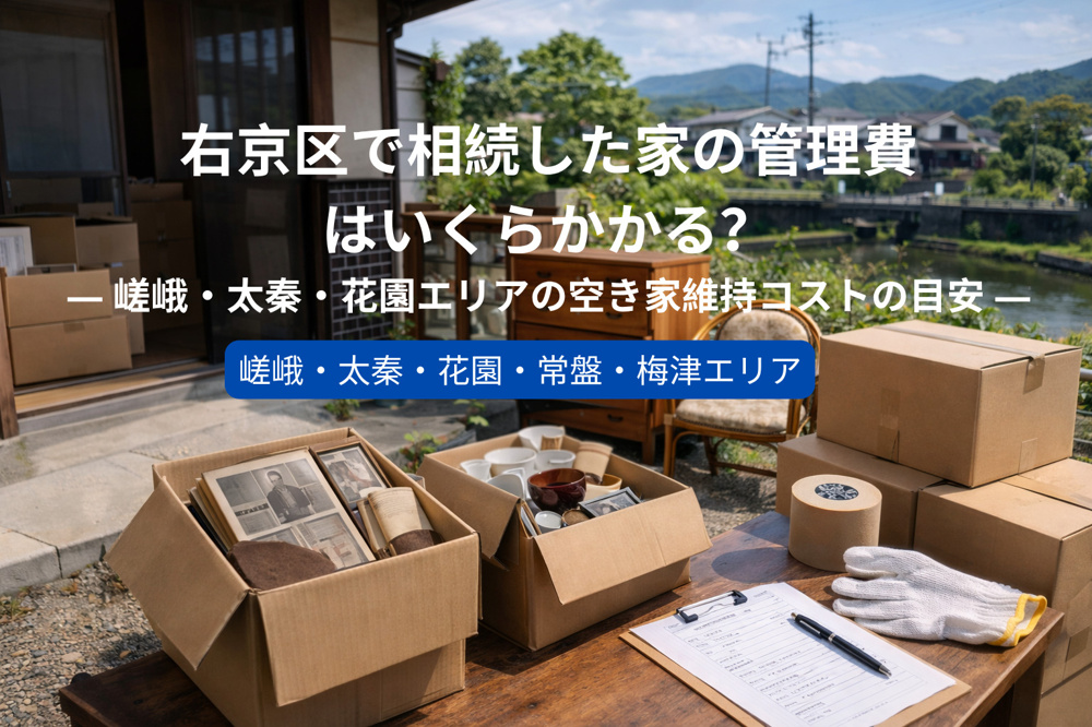 右京区で相続した家の管理費はいくらかかる？  ― 嵯峨・太秦・花園エリアの空き家維持コストの目安 ―の画像