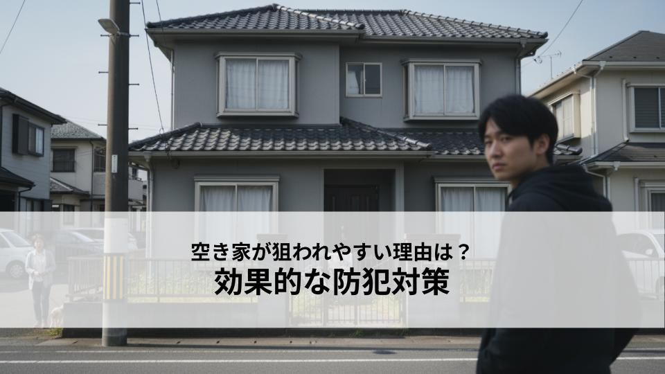 空き家が狙われやすい理由と効果的な防犯対策も紹介の画像