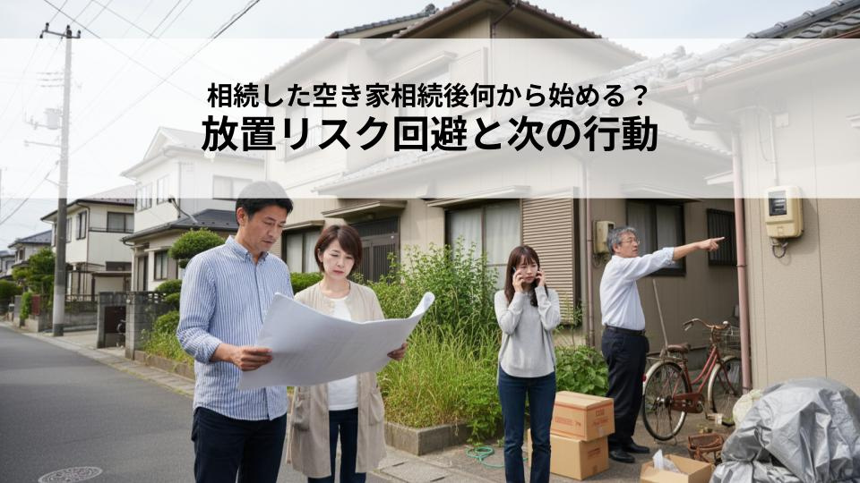 相続した空き家相続後何から始める？放置リスク回避と次の行動を解説の画像