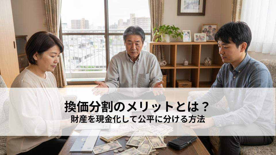 換価分割のメリットとは？財産を現金化して公平に分ける方法の画像