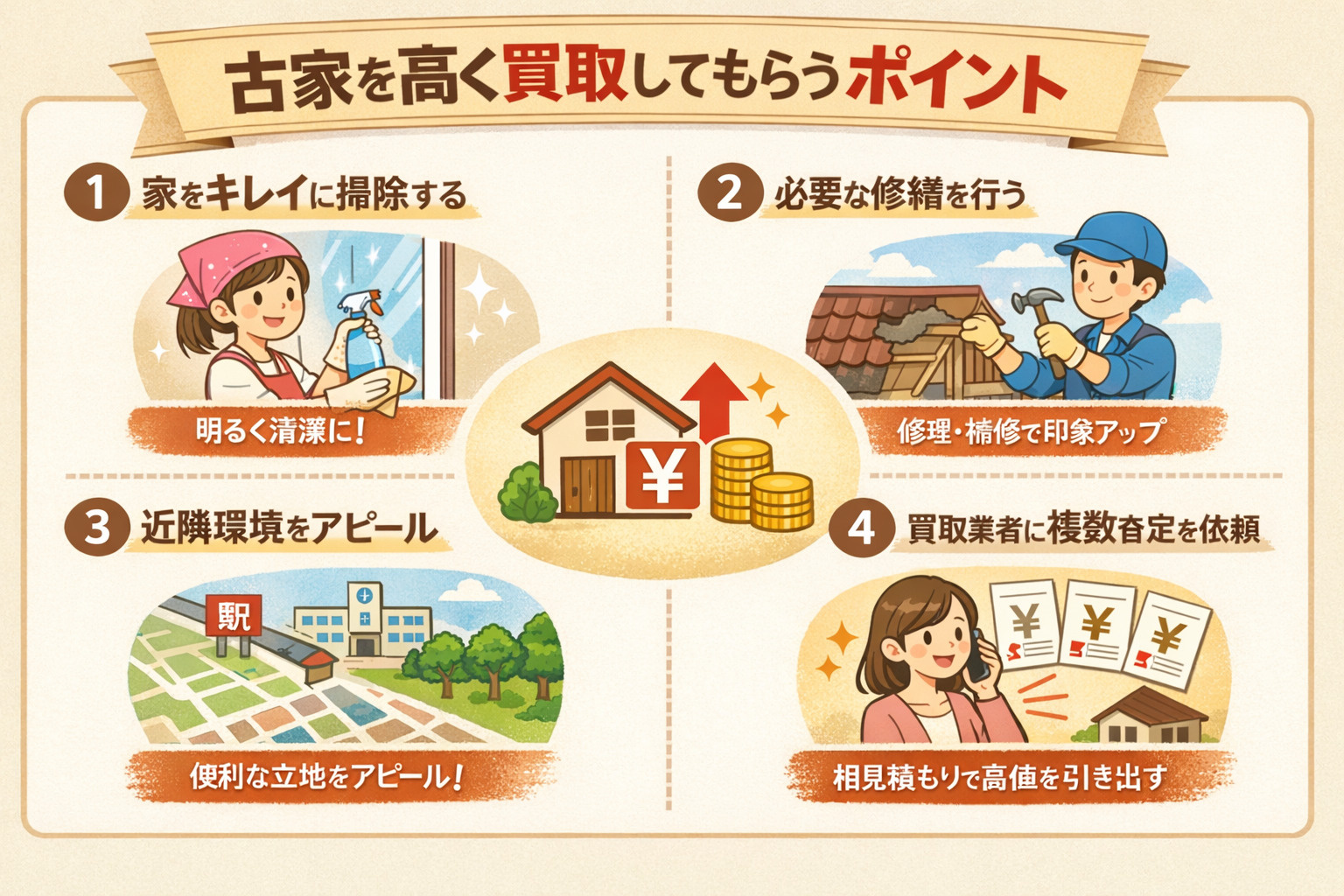 古家を高く売るポイント解説