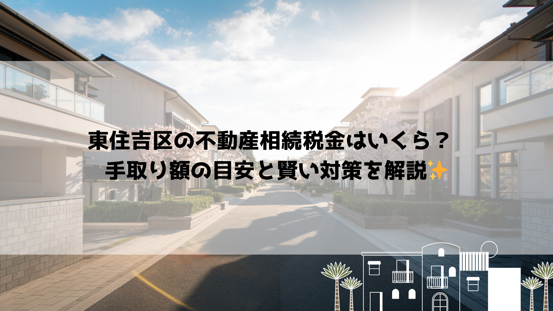 東住吉区の不動産相続税金はいくら? 手取り額の目安と賢い対策を解説の画像