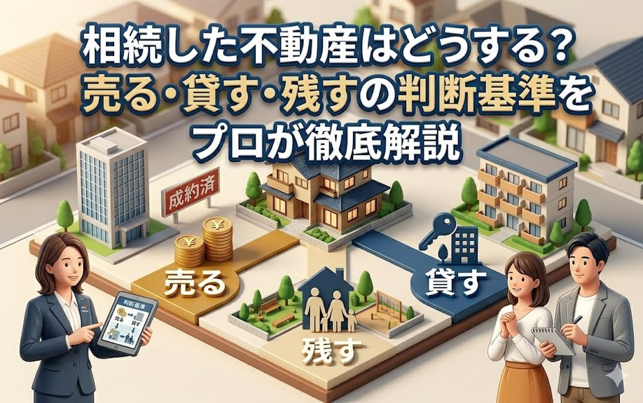 相続した不動産はどうする？売る・貸す・残すの判断基準をプロが徹底解説の画像