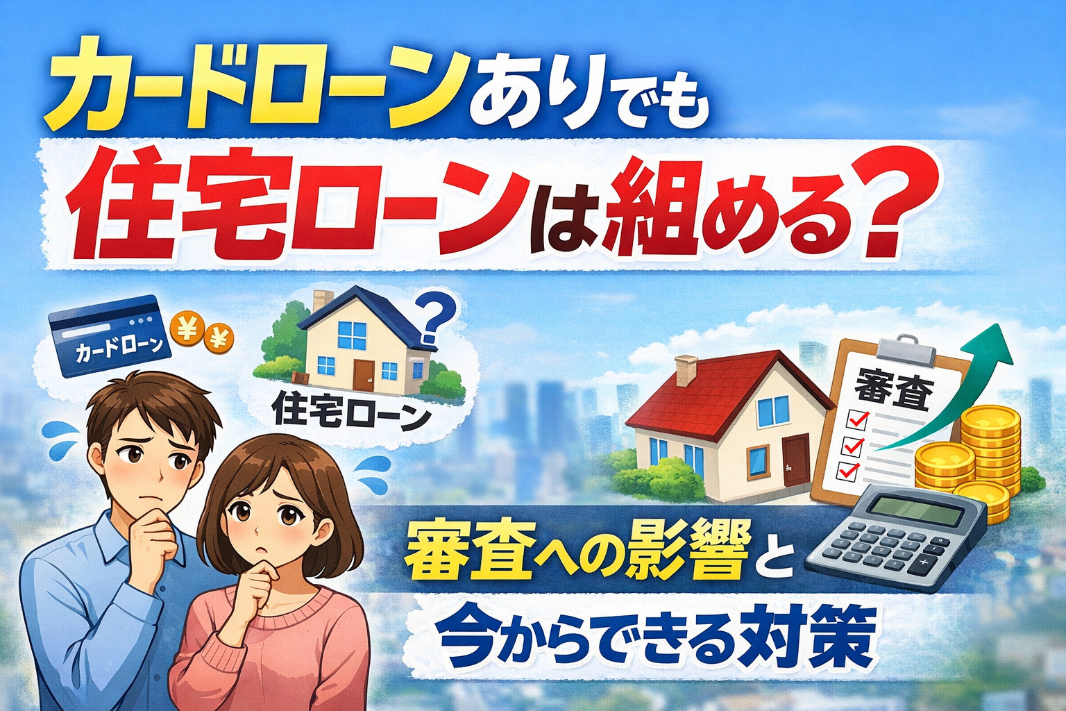 カードローンありでも住宅ローンは組める？審査への影響と今からできる対策の画像
