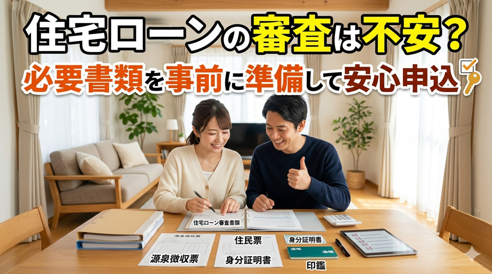 住宅ローンの審査は不安？必要書類を事前に準備して安心申込の画像