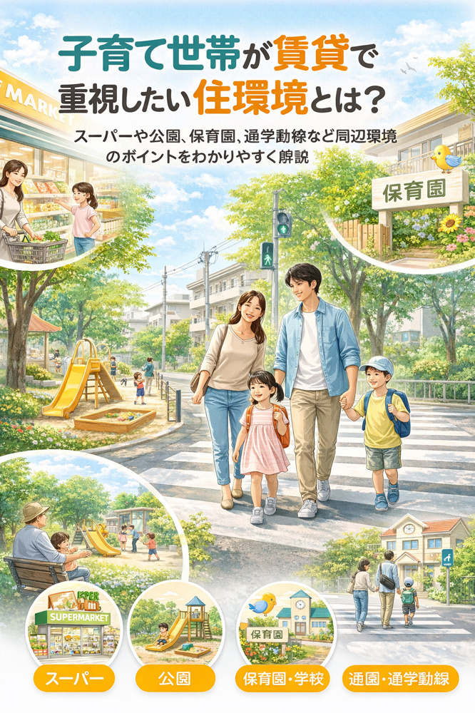「子育て世帯が賃貸で重視したい住環境とは？」の画像