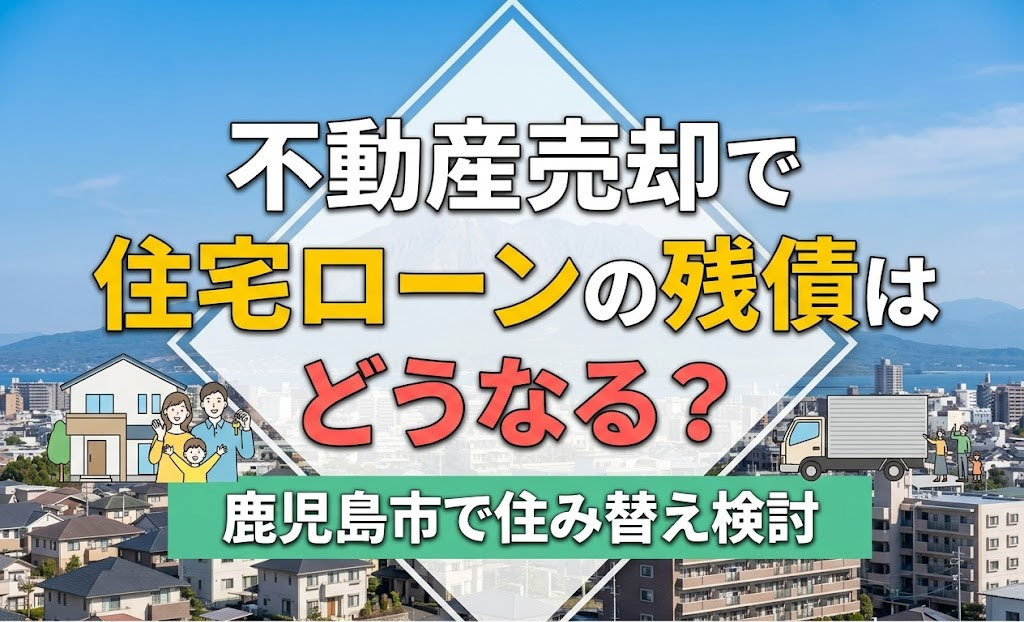 不動産売却で住宅ローンの残債はどうなる？鹿児島市で住み替え検討の画像