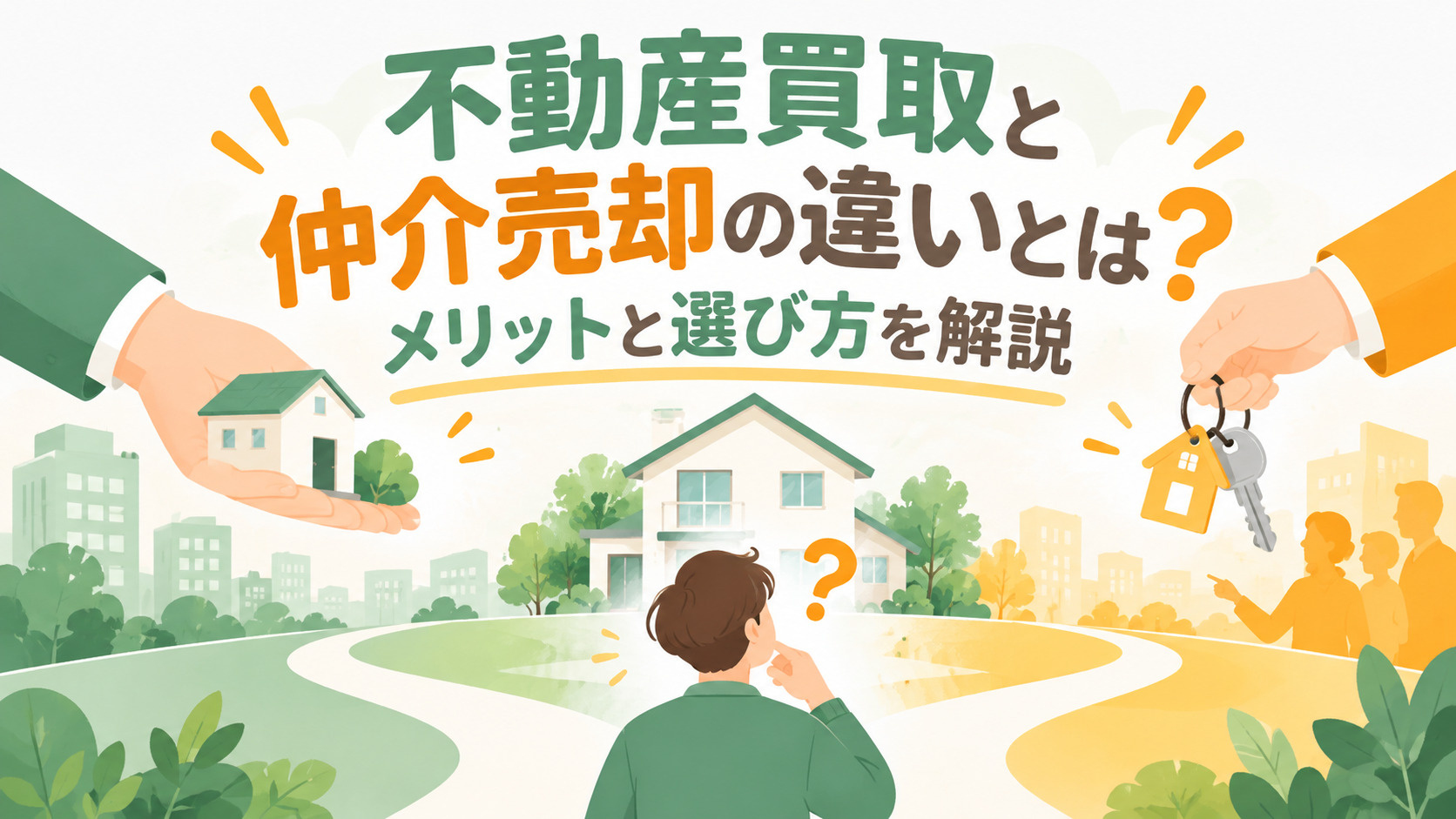 不動産買取と仲介売却の違いとは？メリットと選び方を解説の画像