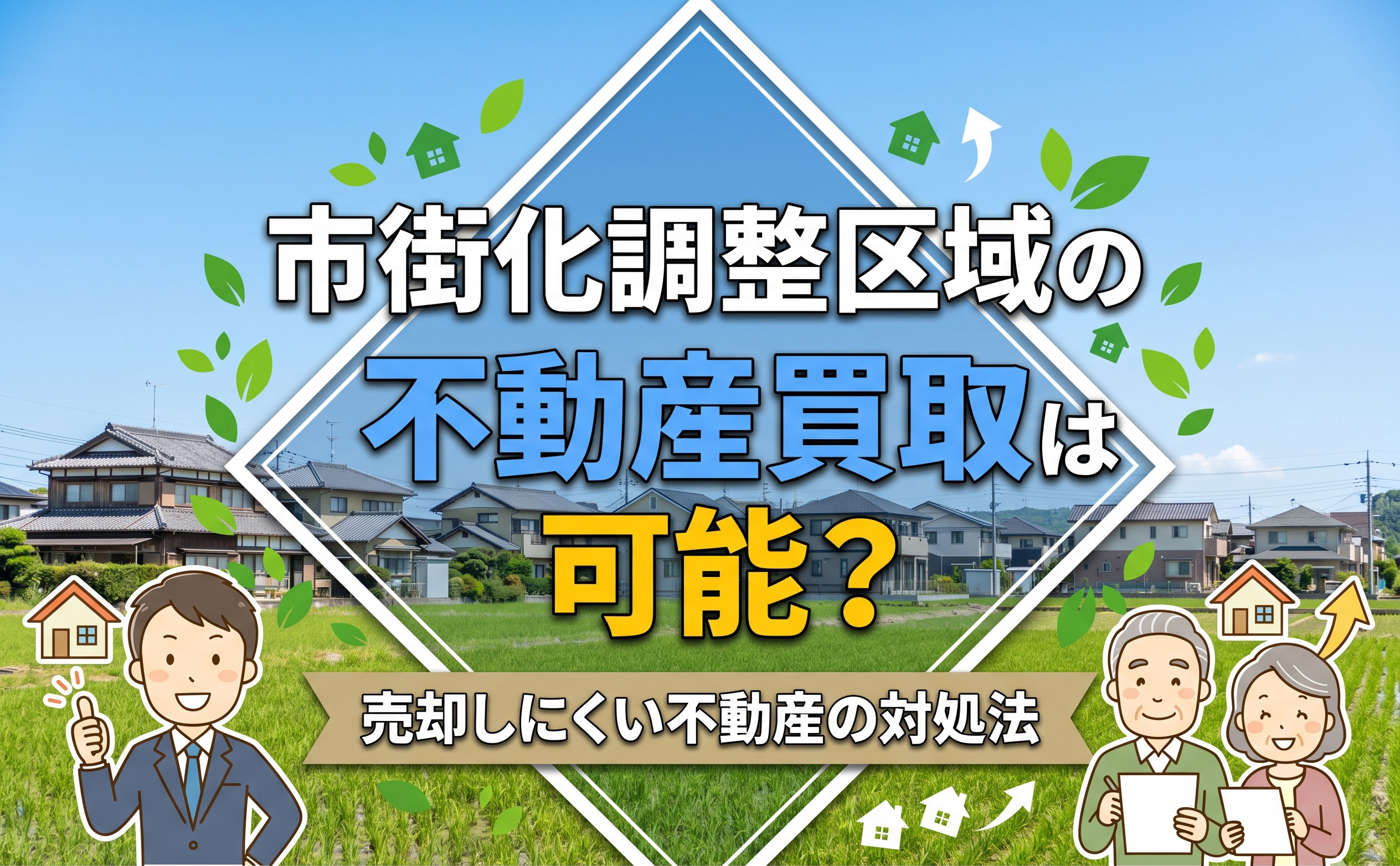 【不動産買取】市街化調整区域の不動産買取は可能？売却しにくい不動産の対処法の画像