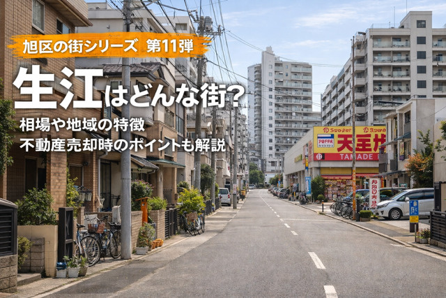 大阪市旭区生江の不動産売却は今が考えどき 地域の特徴や相場環境とポイントを押さえようの画像