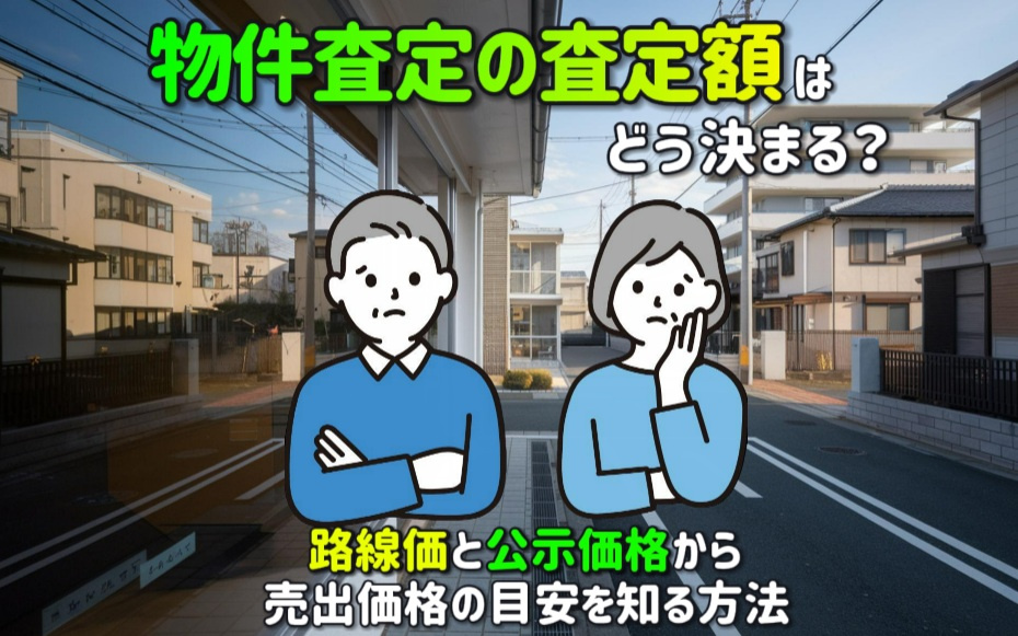 物件査定の査定額はどう決まる？路線価と公示価格から売出価格の目安を知る方法の画像
