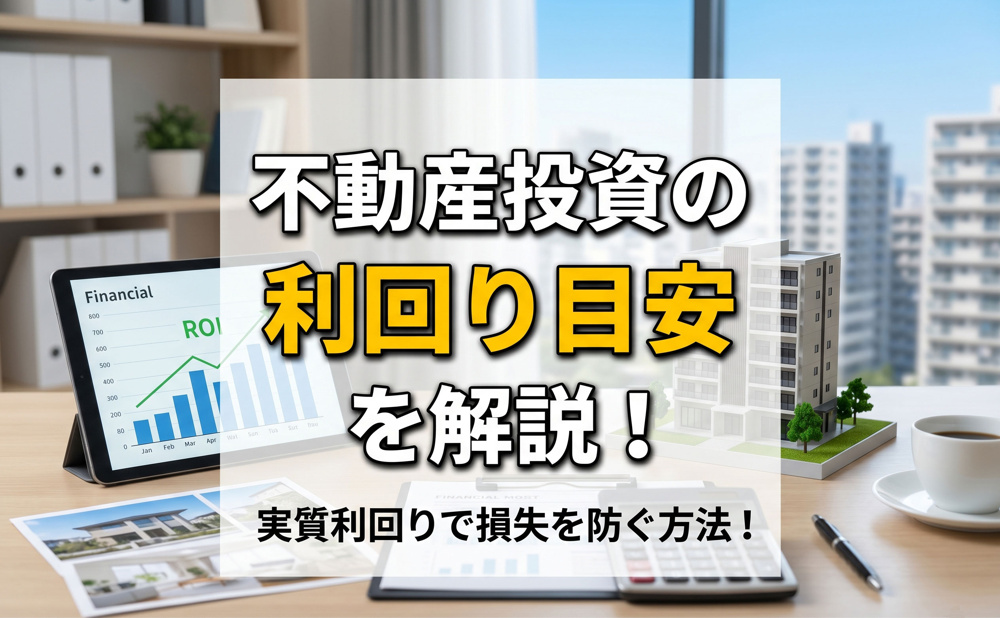 不動産投資の利回り目安を解説！実質利回りで損失を防ぐ方法！の画像