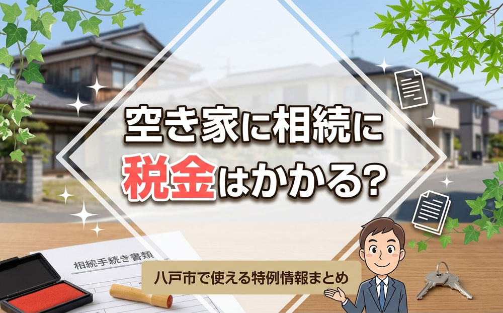 空き家に相続に税金はかかる？八戸市で使える特例情報まとめ！の画像