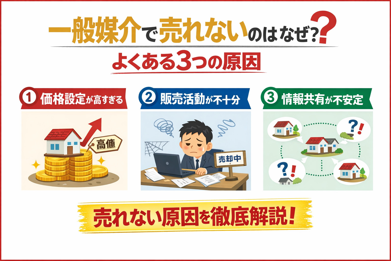 一般媒介で売れない原因を解説