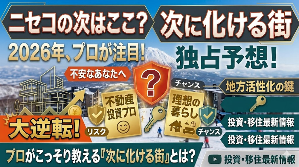 「ニセコ」の次はここ？2026年、プロがこっそり注目している『次に化ける街』予想の画像