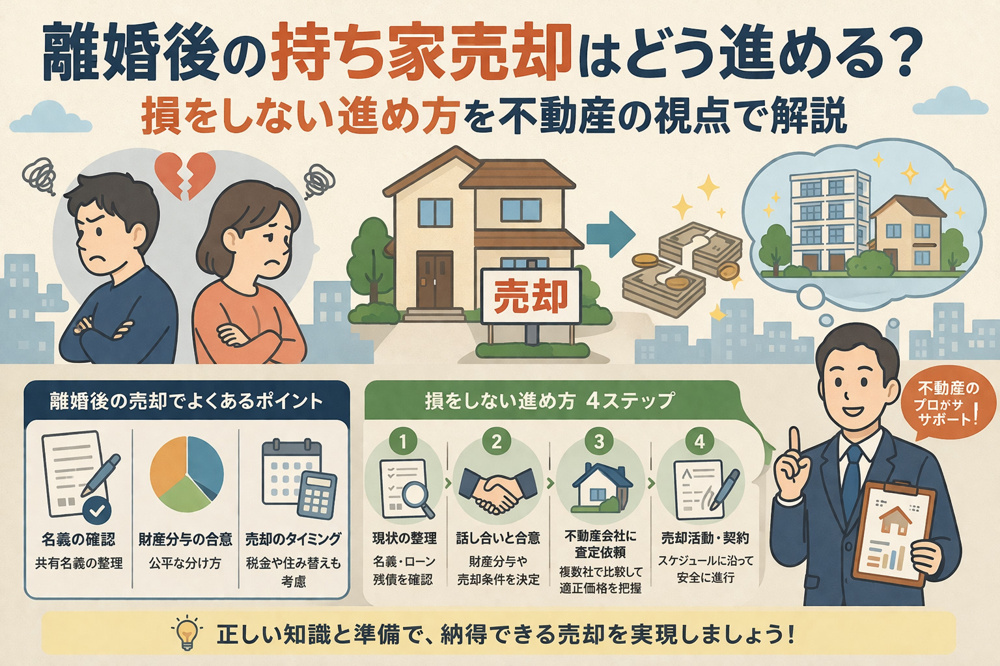離婚後の持ち家売却はどう進める？損をしない進め方を不動産の視点で解説の画像