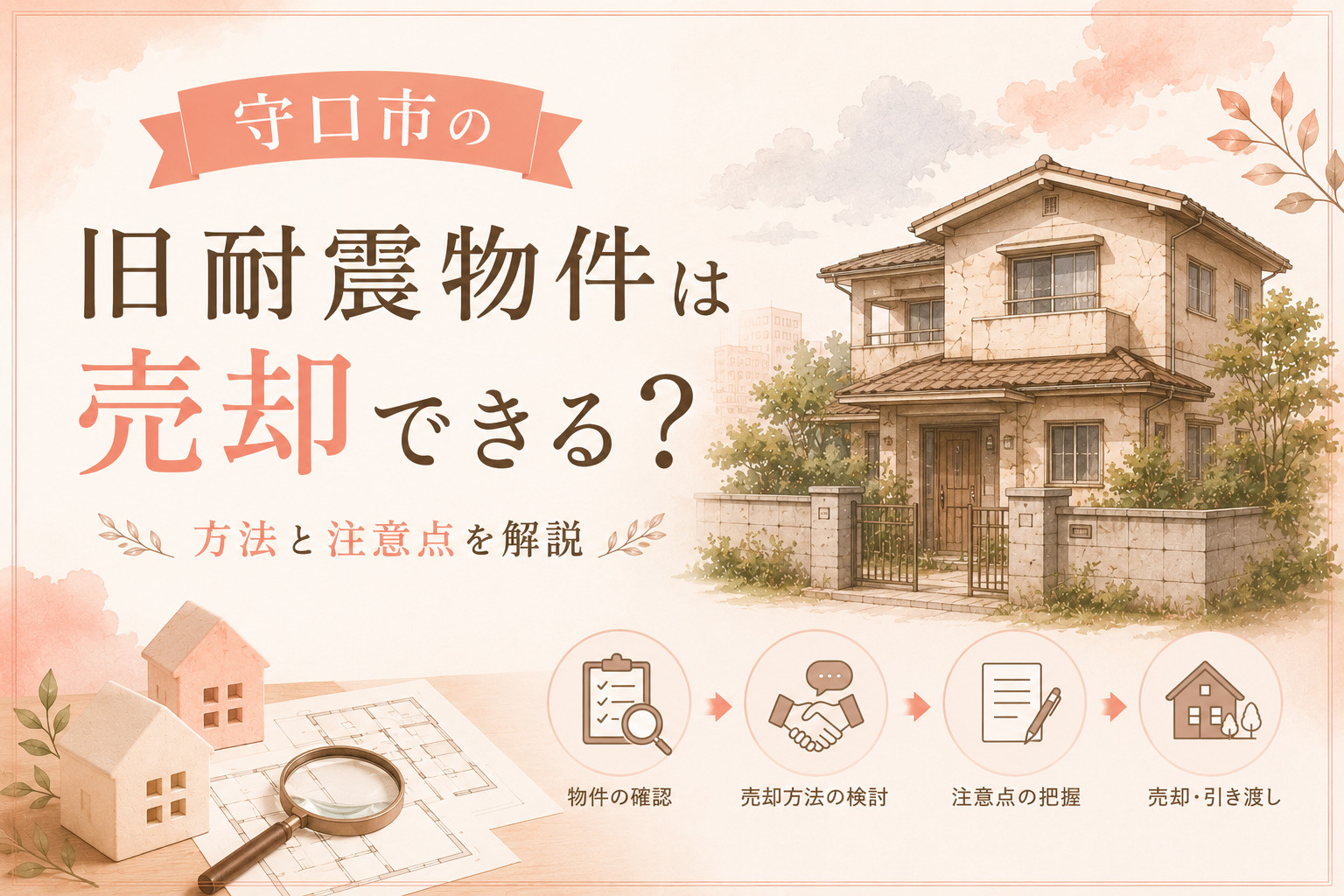 守口市の旧耐震物件は売却できる？方法と注意点を解説の画像