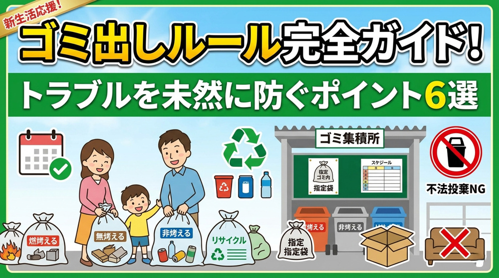 ゴミ出しルールの確認とトラブル防止ポイントの画像