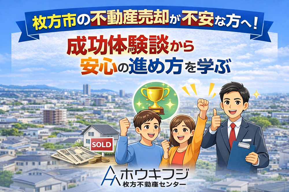 枚方市の不動産売却が不安な方へ！成功体験談から安心の進め方を学ぶの画像